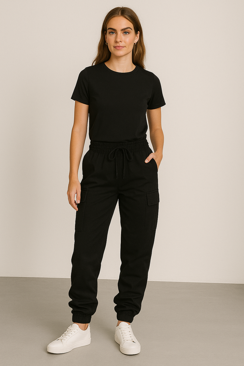 ZURI – Stacked cargo broek met loose fit voor dames