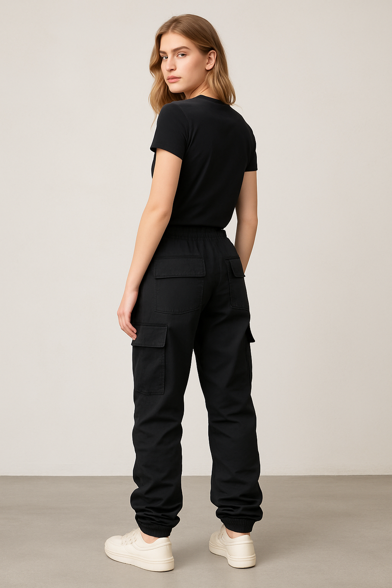 ZURI – Stacked cargo broek met loose fit voor dames