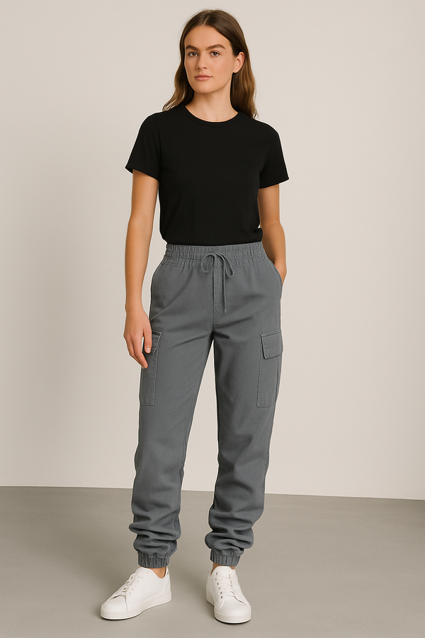 ZURI – Stacked cargo broek met loose fit voor dames